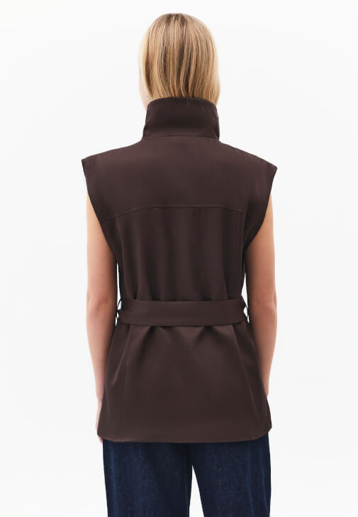 Keten Yelek ve Keten Culotte Pantolon Kombini