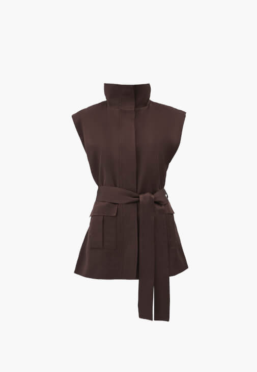 Keten Yelek ve Keten Culotte Pantolon Kombini