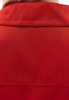 Bayan Kırmızı Keten Karışımlı Kargo Cepli Yelek