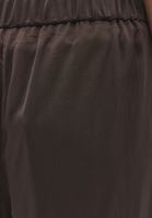 Bayan Kahverengi Keten Karışımlı Culotte Pantolon