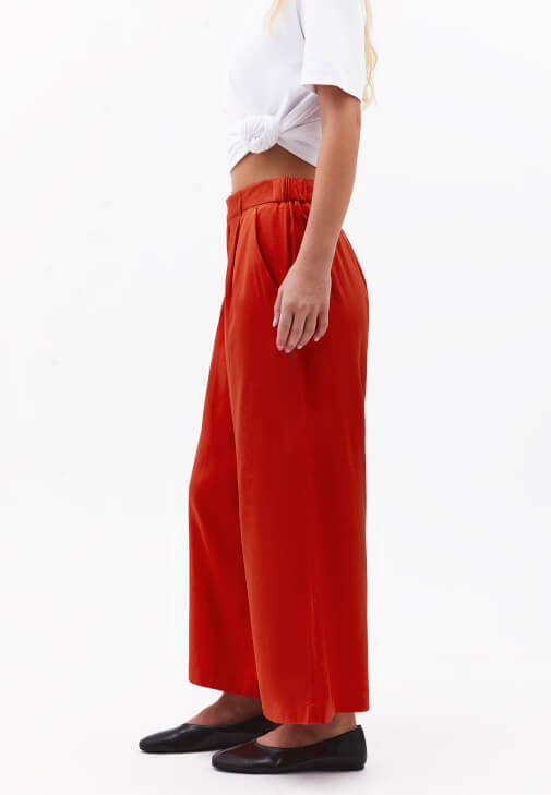 Keten Pantolon ve Oversize Ceket Kombini