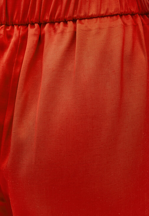 Keten Pantolon ve Oversize Ceket Kombini