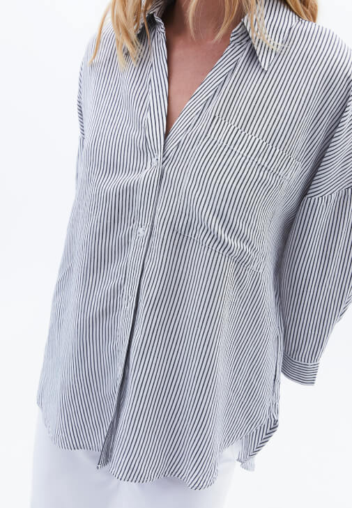 Oversize Keten Gömlek ve Pantolon Kombini