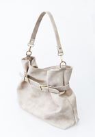 Bayan Krem Büzgülü Kol Çantası