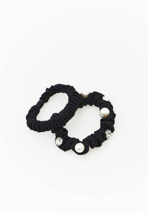 Siyah İkili Toka Seti