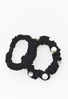 Bayan Siyah İkili Toka Seti