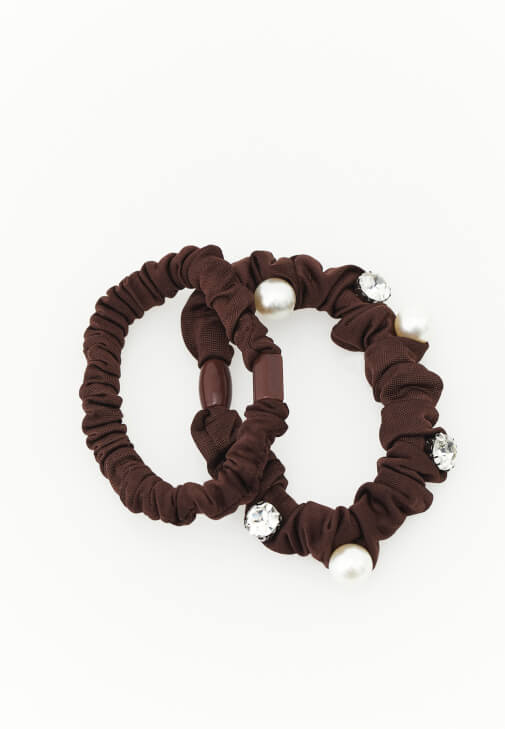 Kahverengi İkili Toka Seti