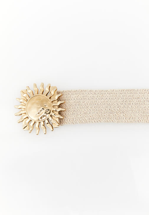 Krem Toka Detaylı Kemer