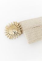 Bayan Krem Toka Detaylı Kemer