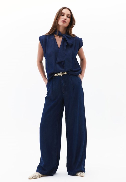  Orta Bel Wide-Leg Pantolon ( TENCEL™ )
