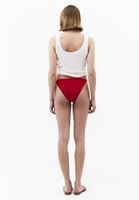 Bayan Kırmızı Aksesuar Detaylı Bikini Altı