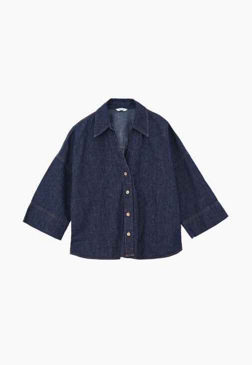 Keten Gömlek ve Keten Denim Pantolon Kombini