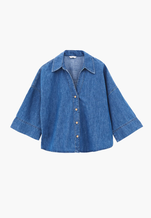 Keten Denim Gömlek ve Keten Gömlek Kombini