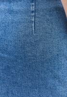 Bayan Mavi Yüksek Bel Denim Etek