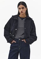 Bayan Siyah Oversize Bomber Ceket