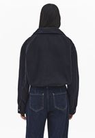 Bayan Siyah Oversize Bomber Ceket