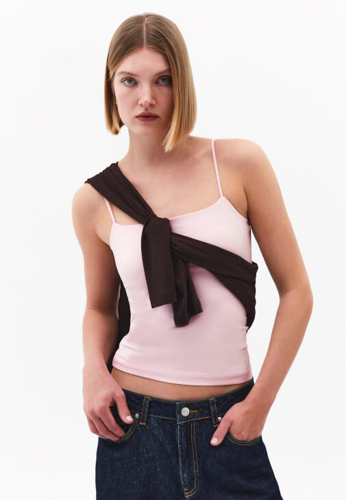 Pembe Modal Askılı Atlet