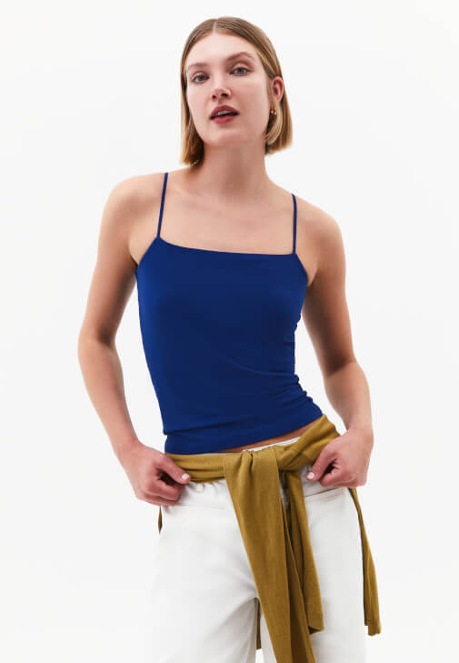 Mavi Modal Askılı Atlet