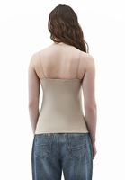 Bayan Bej Modal Askılı Atlet