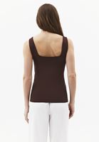 Bayan Kahverengi Modal Kare Yaka Atlet