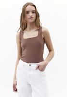 Bayan Kahverengi Modal Kare Yaka Atlet