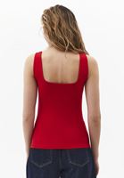 Bayan Kırmızı Modal Kare Yaka Atlet