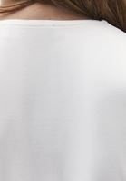 Bayan Krem Modal Kare Yaka Tişört