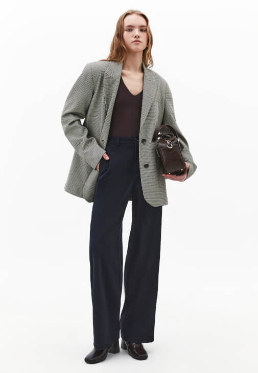  Modal Tişört ve Wide-Leg Pantolon Kombini