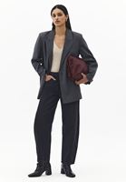 Bayan Bej Modal V Yaka Tişört