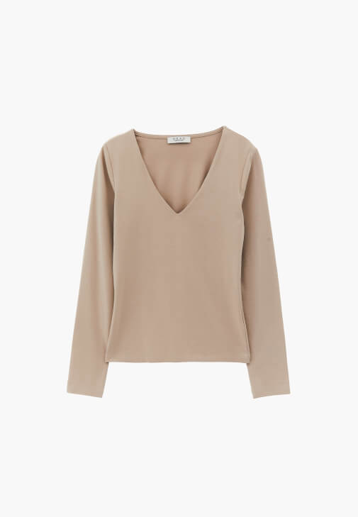 Modal Tişört ve Barrel-Fit Denim Kombini