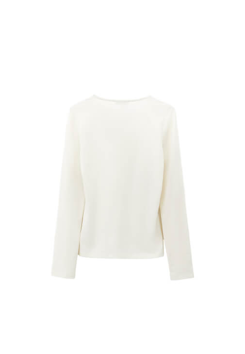 Modal V Yaka Tişört - Görsel 7