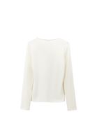 Bayan Krem Modal V Yaka Tişört