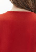 Bayan Kırmızı Modal V Yaka Tişört