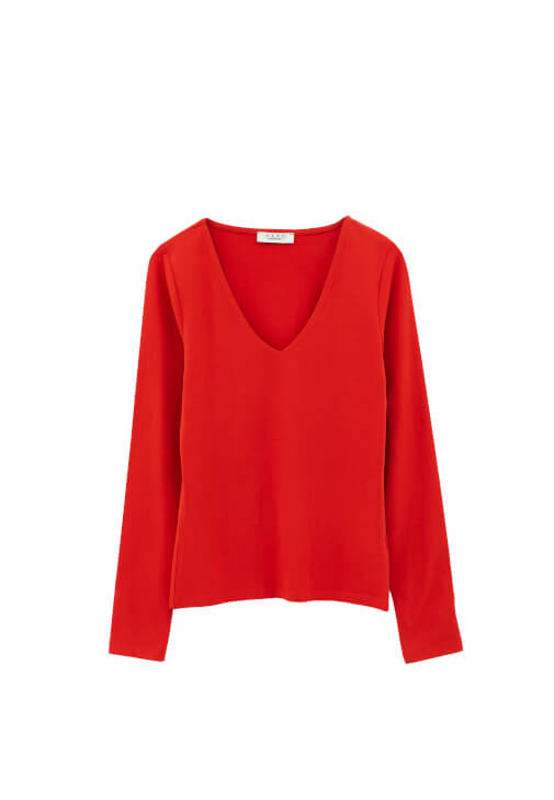 Modal Tişört ve Barrel-Fit Pantolon Kombini