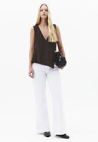 Bayan Kahverengi Modal Aksesuar Detaylı Bluz