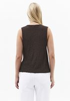 Bayan Kahverengi Modal Aksesuar Detaylı Bluz