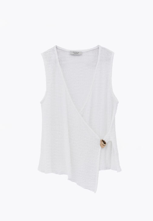 V Yaka Modal Bluz ve Pantolon Kombini