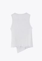 Bayan Beyaz Modal Aksesuar Detaylı Bluz