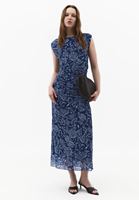 Bayan Çok Renkli Büzgü Detaylı Tül Elbise