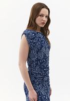 Bayan Çok Renkli Büzgü Detaylı Tül Elbise