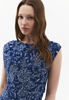 Bayan Çok Renkli Büzgü Detaylı Tül Elbise