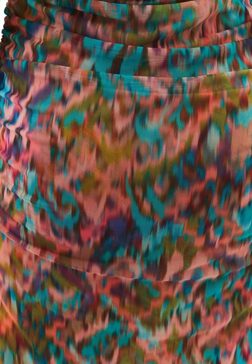 Midi Elbise ve Bantlı Terlik Kombini