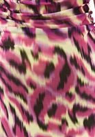 Bayan Çok Renkli Büzgü Detaylı Midi Elbise