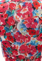 Asimetrik Kesim Tişört ve Büzgülü Etek Kombini