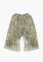 Bayan Çok Renkli Fırfır Detaylı Tül Pelerin