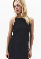 Bayan Siyah Dantelli Uzun Elbise