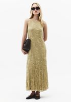 Bayan Yeşil Dantelli Uzun Elbise