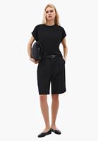 Bayan Siyah Modal Bot Yaka Tişört