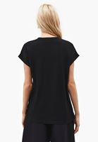 Bayan Siyah Modal Bot Yaka Tişört