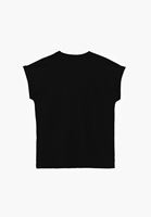 Bayan Siyah Modal Bot Yaka Tişört